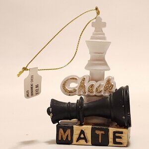 Kurt Adler Chess "Check Mate" Ornament, J8520 BNWT